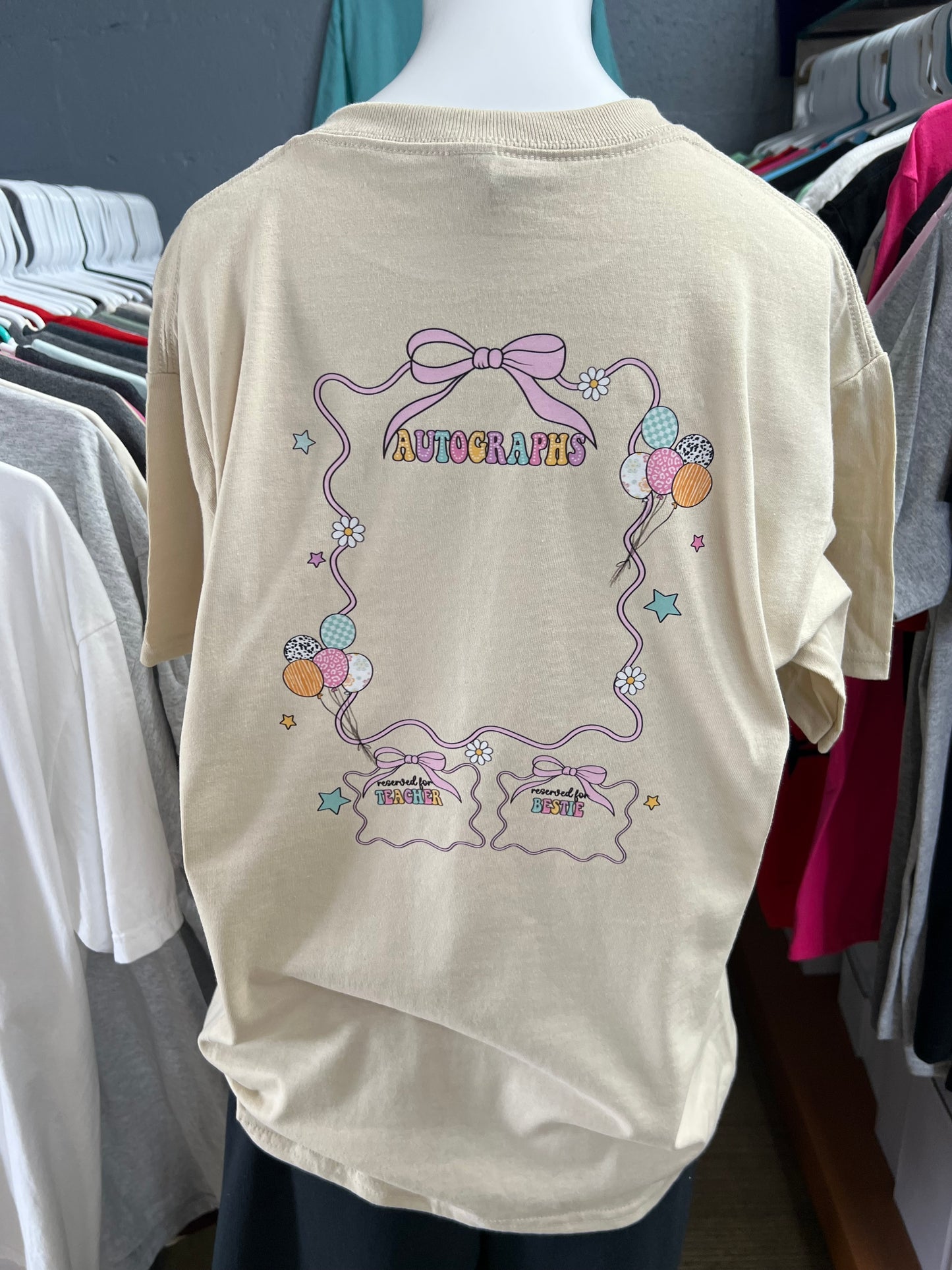 New unisex  top tan 2026 autographed front and  back ￼
