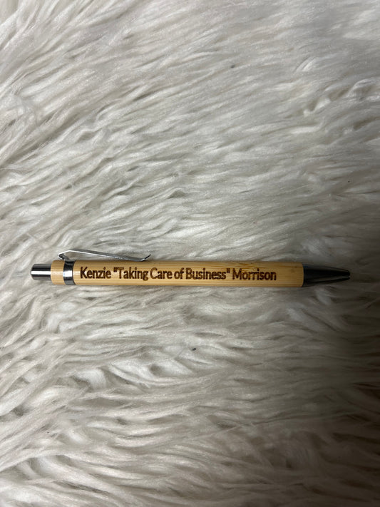 Kenzie Morrison wooden pen