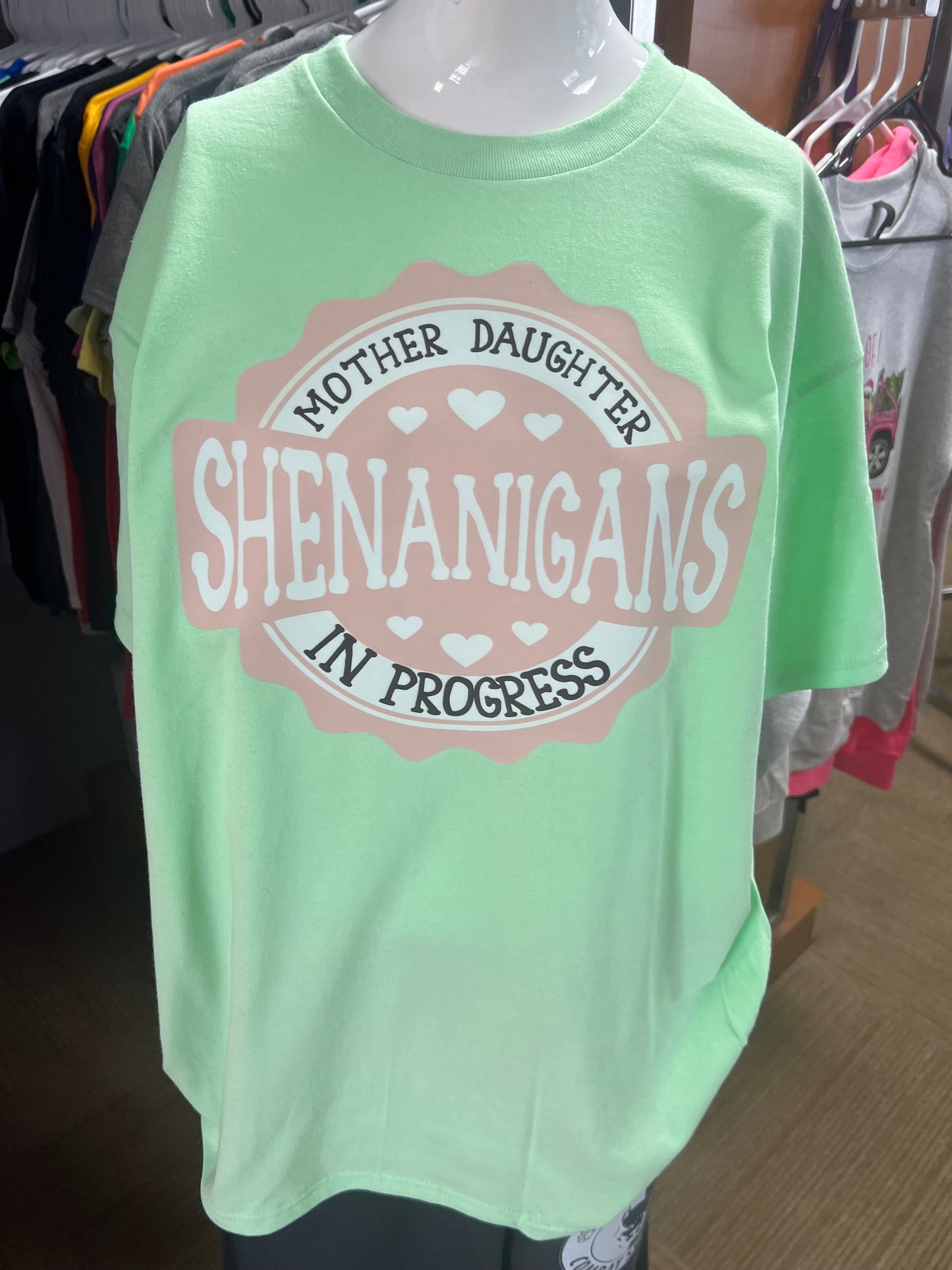 New unisex mint green shirt