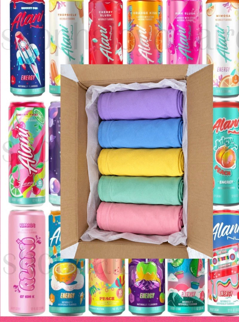 Mystery five T-shirts bundle energy drink ￼￼