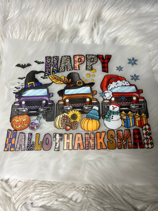 New DTF for Halloween, Thanksgiving/Christmas design all in one
