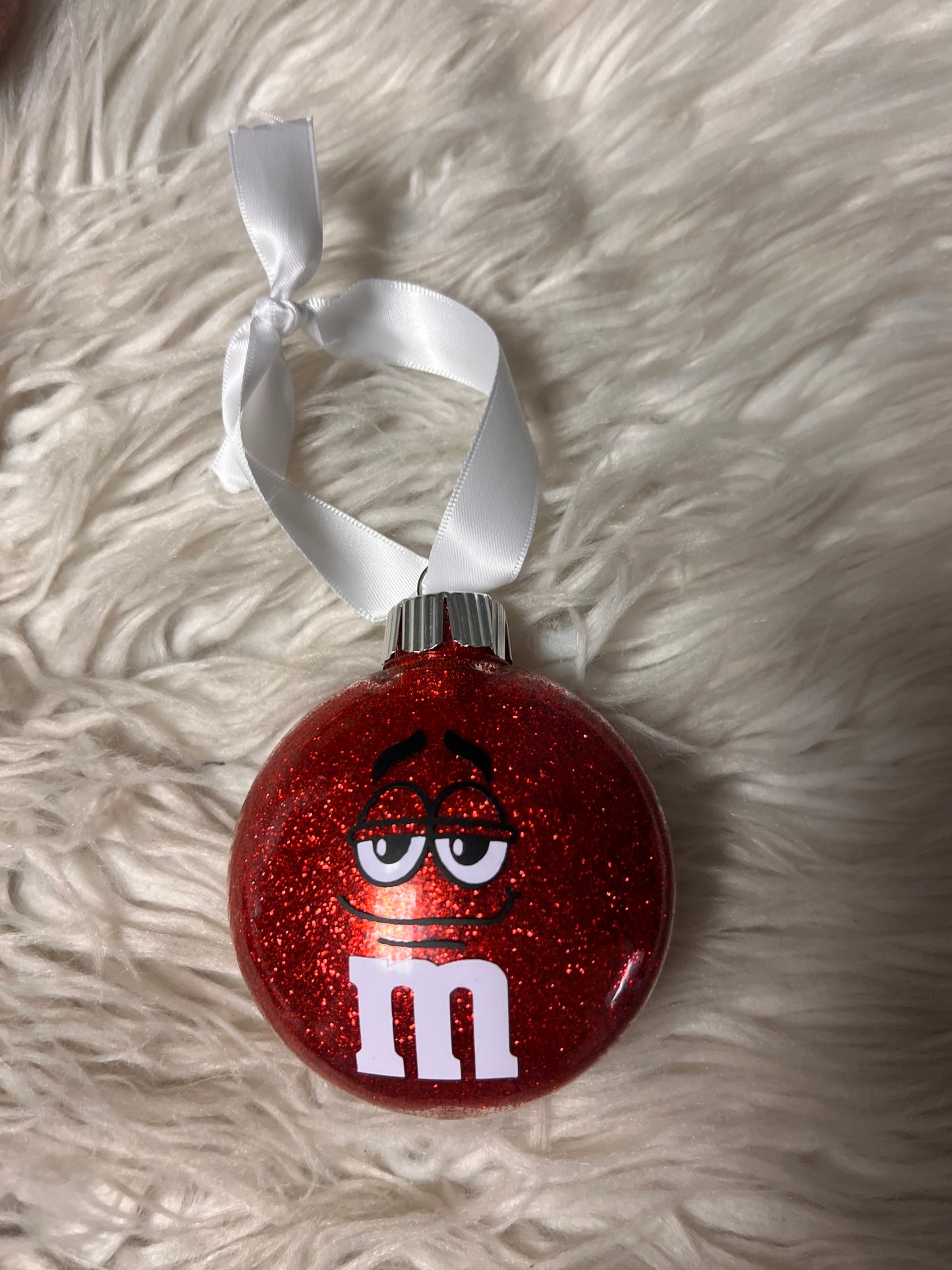 Glitter plastic ornament Christmas