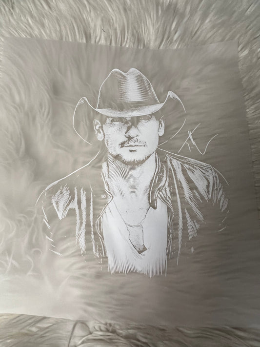 DTF country blackout design