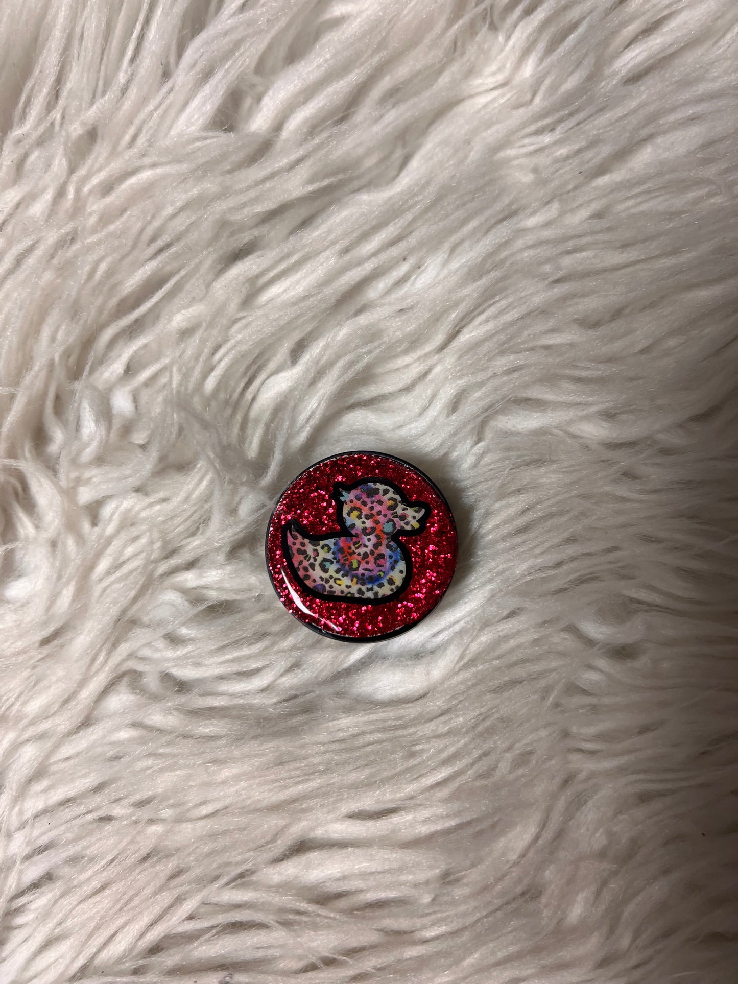 Resin covered pop socket pink