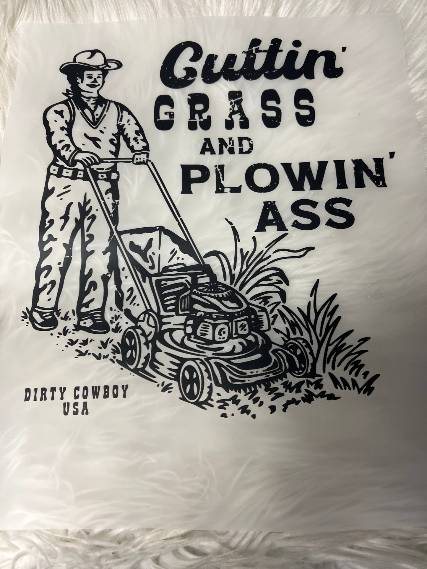 New DTF cutting grass and plowing ￼