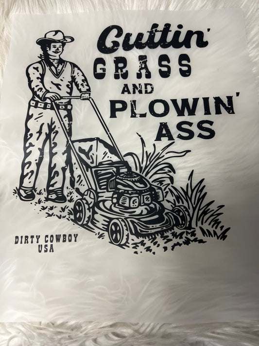 New DTF cutting grass and plowing ￼