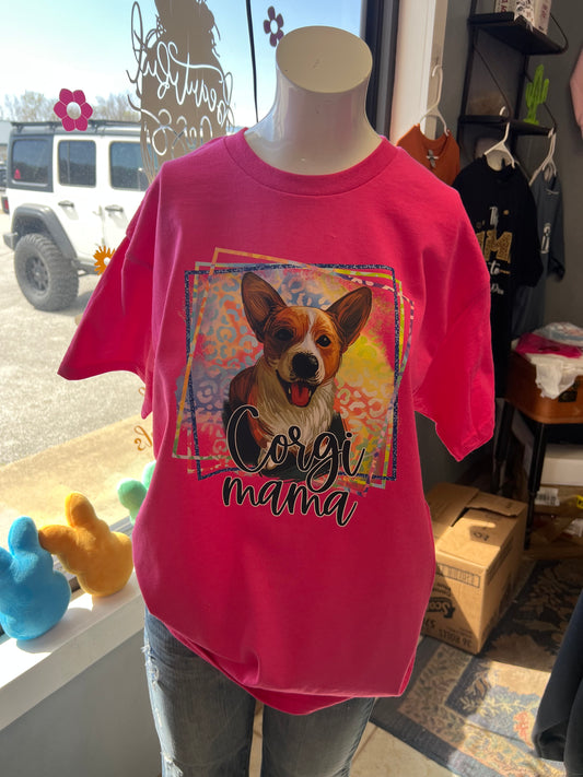 New unisex short sleeve Gilden corgi shirt