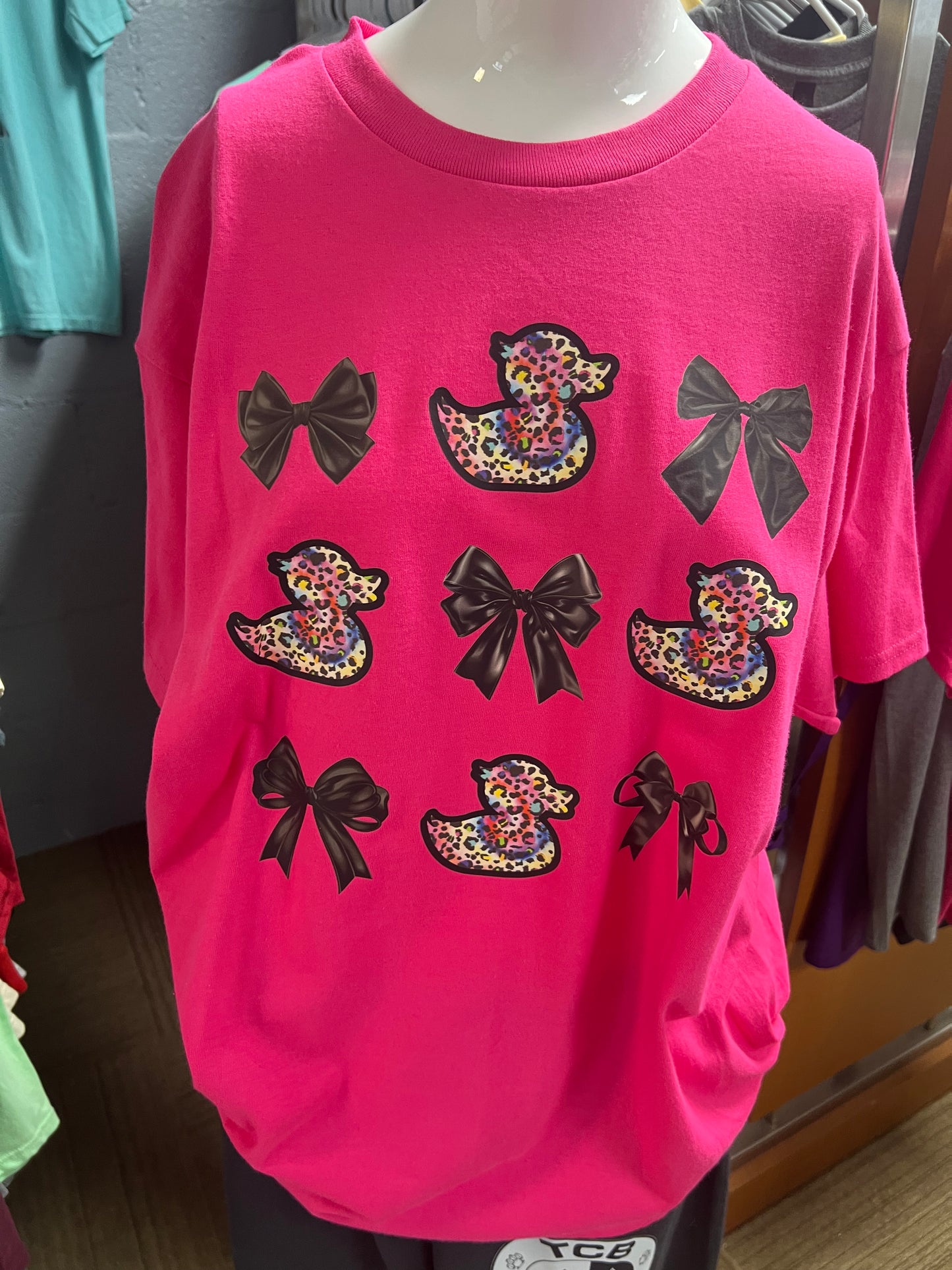 New unisex hot pink ducks