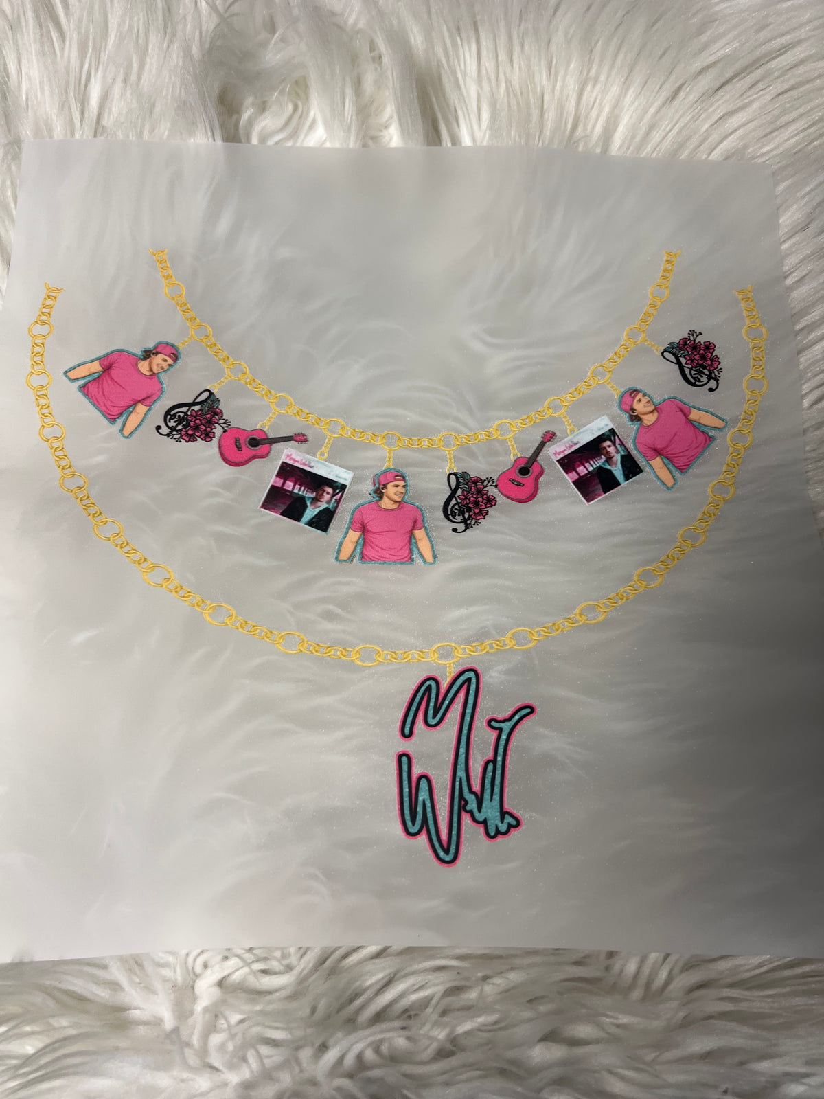 New  DTF  country necklace