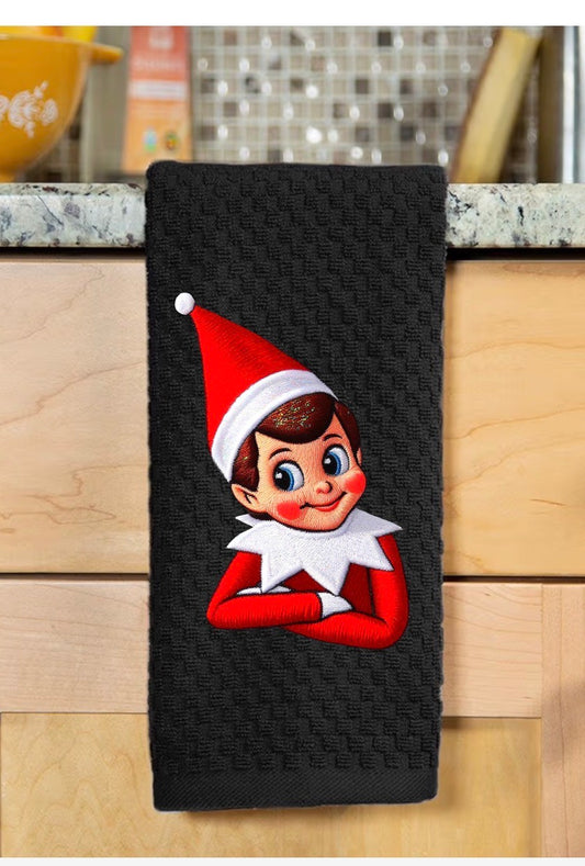 Decorative hand towel elf on the shelf ￼