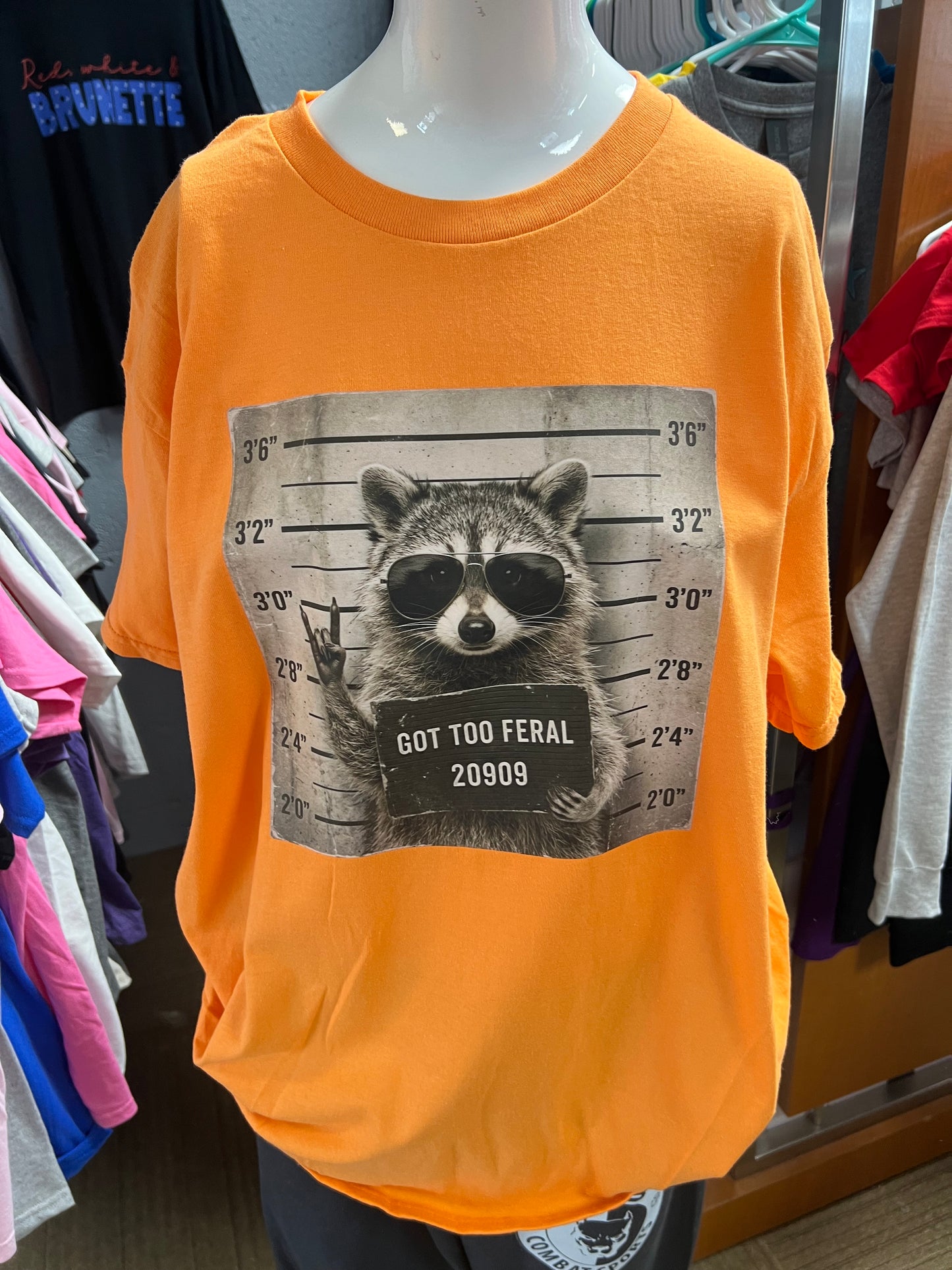 New  unisex T-shirt got to feral raccoon ￼