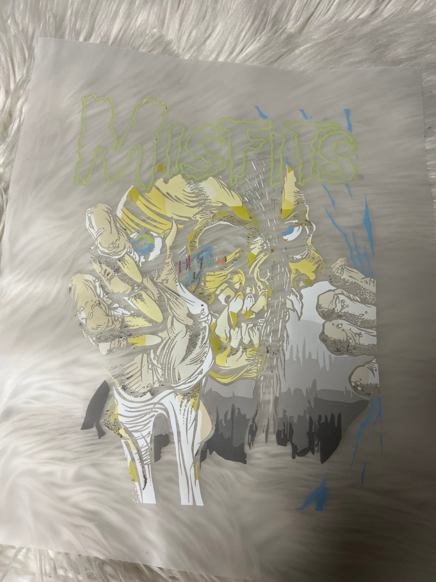 New DTF rock ‘n’ roll blackout design