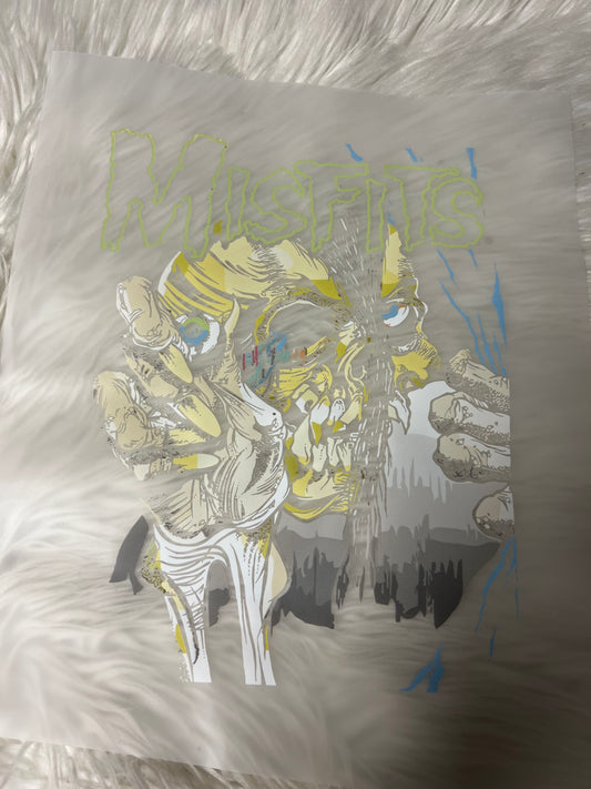 New DTF rock ‘n’ roll blackout design