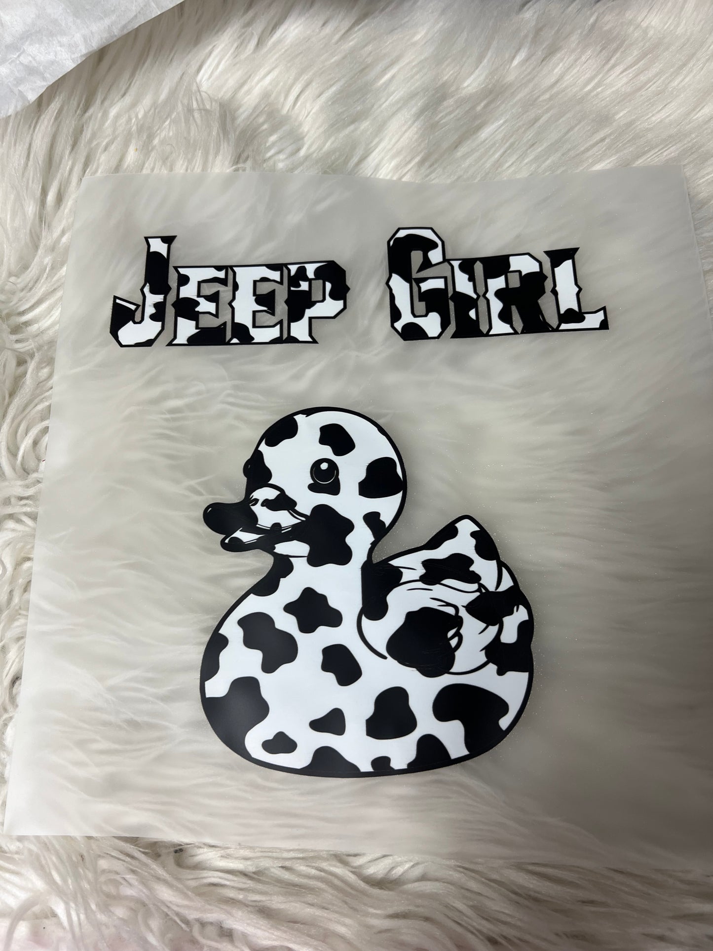 New DTF 4 x 4 cow print