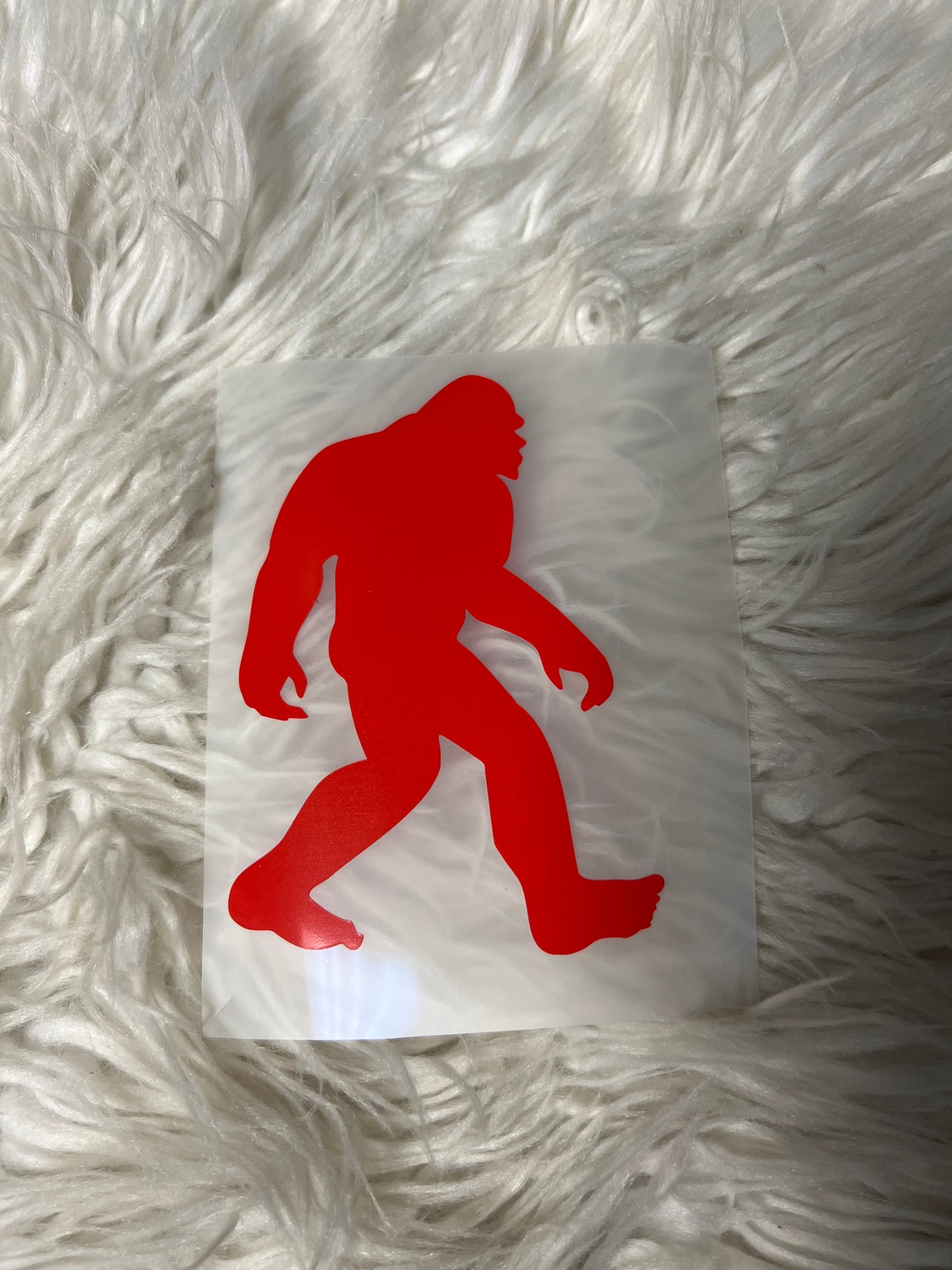 decal Sasquatch red
