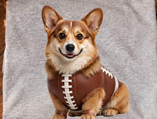 unisex top corgi football