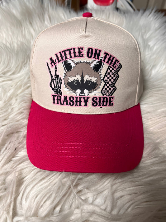 New pink hat a little on the trash side ￼