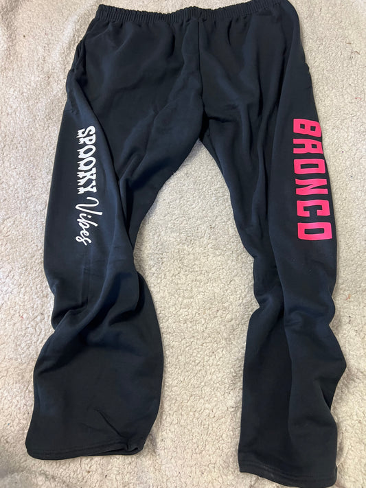 New unisex jerzees bottoms black hot pink