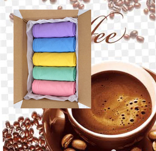 Mystery five T-shirts bundle coffee