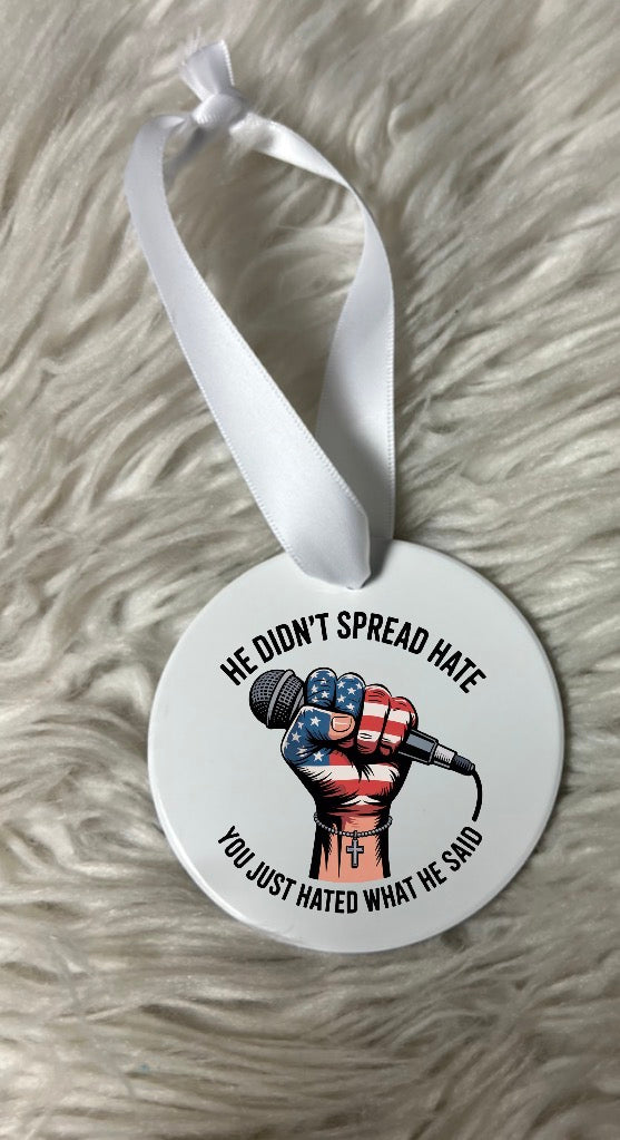 New Christmas ceramic ornament freedom