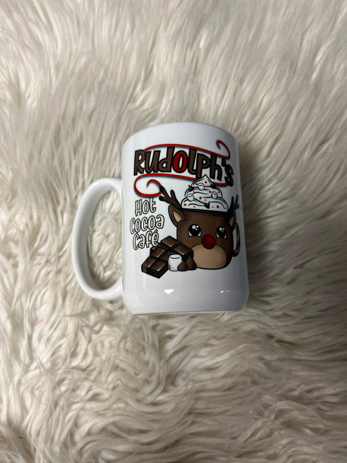 15 ounce ceramic mug Christmas hot ￼cocoa