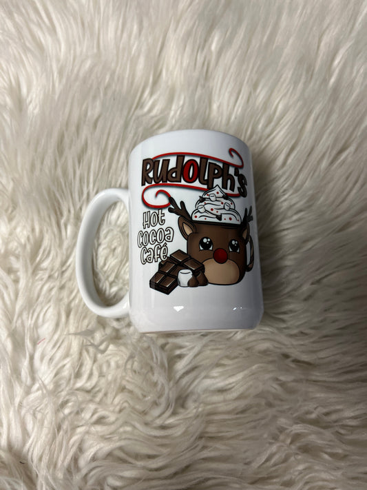 15 ounce ceramic mug Christmas hot ￼cocoa