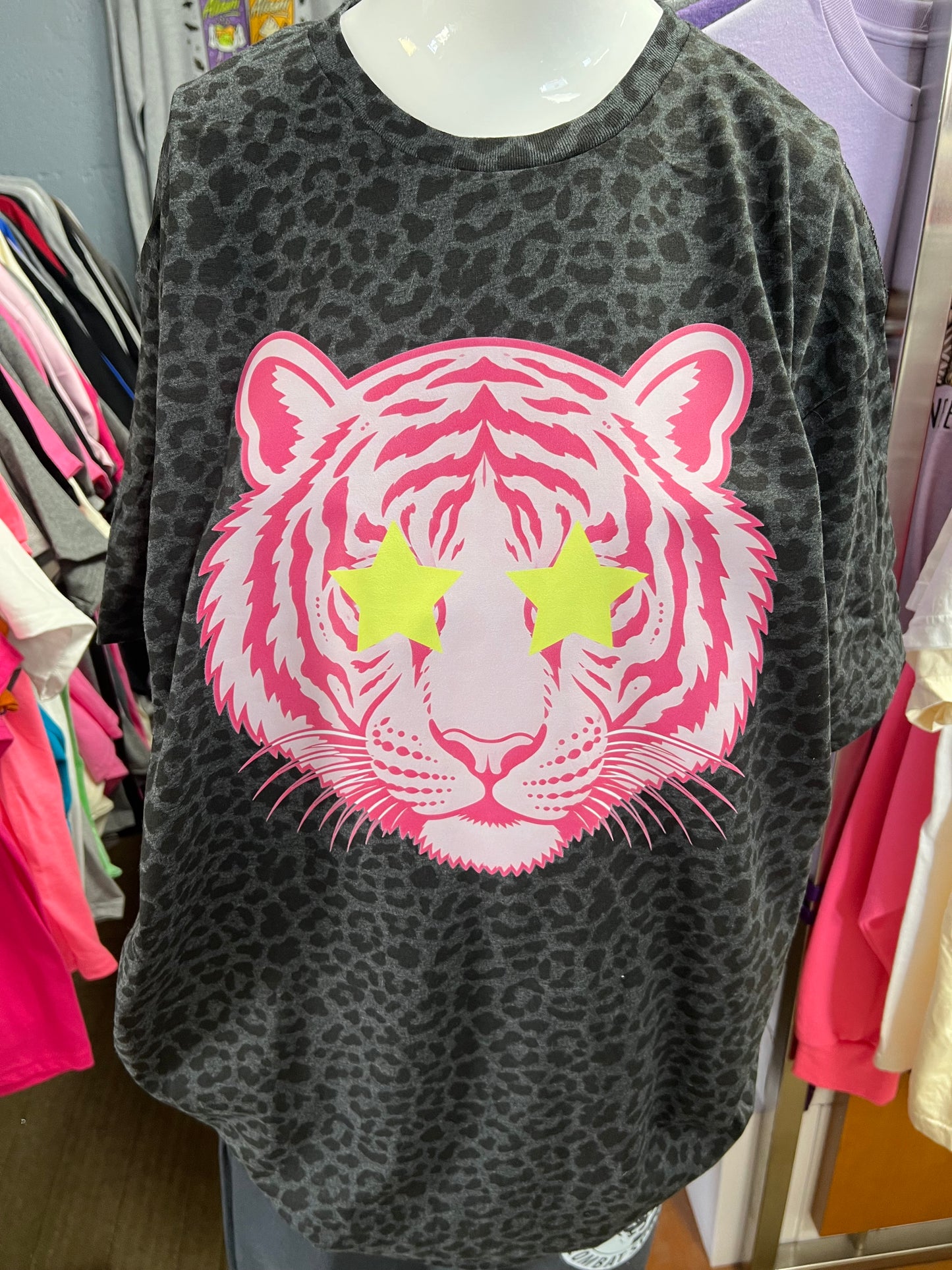 New unisex leopard shirt tiger