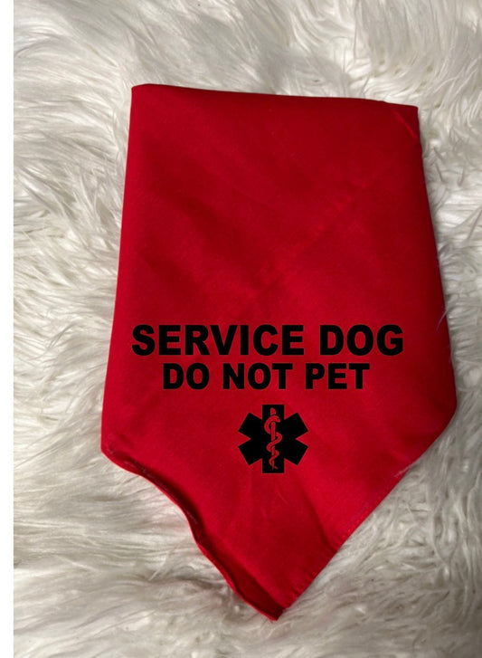 New dog bandanna service dog do not pet