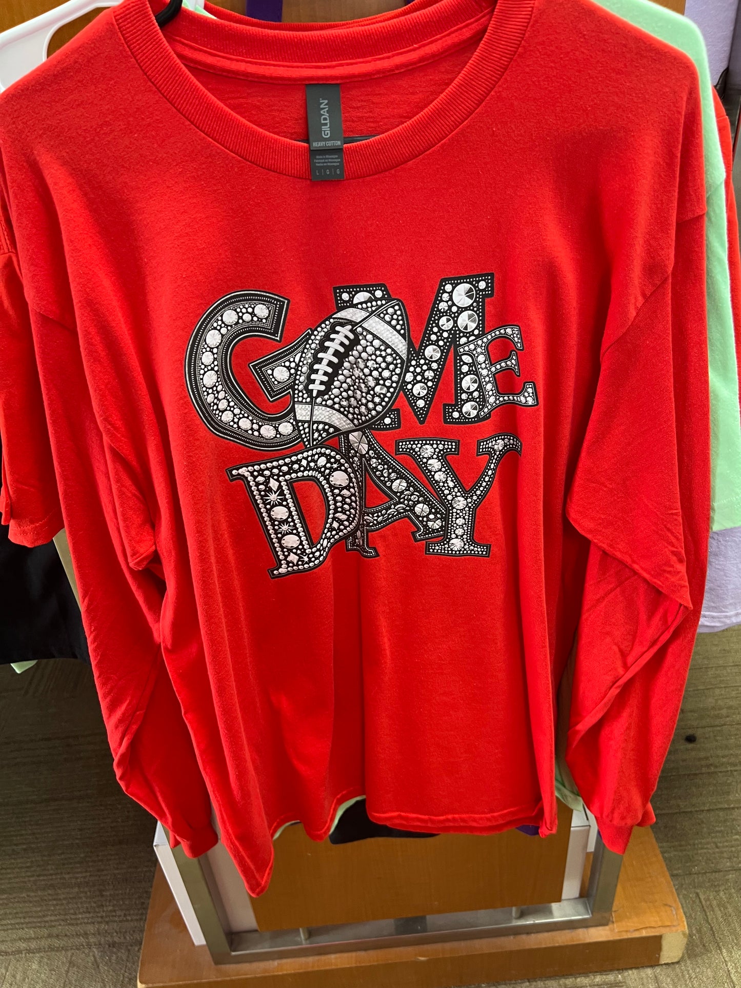 Ready to ship out Gildan large long sleeve