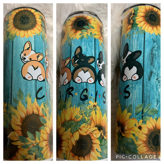 20 ounce Tumblr corgi
