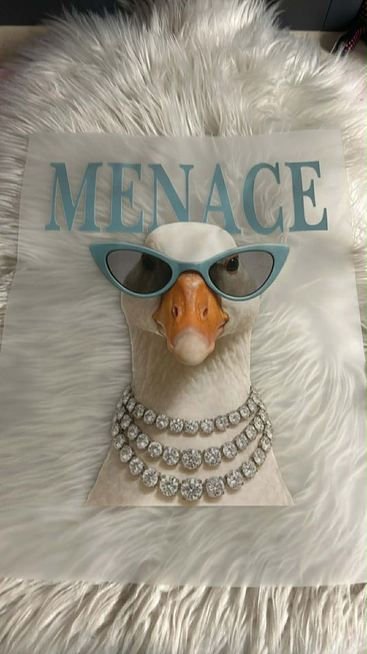 New DTF menace bling sunglasses, goose ￼￼