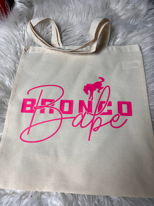 15'' X 16'' Natural Cotton Tote pink