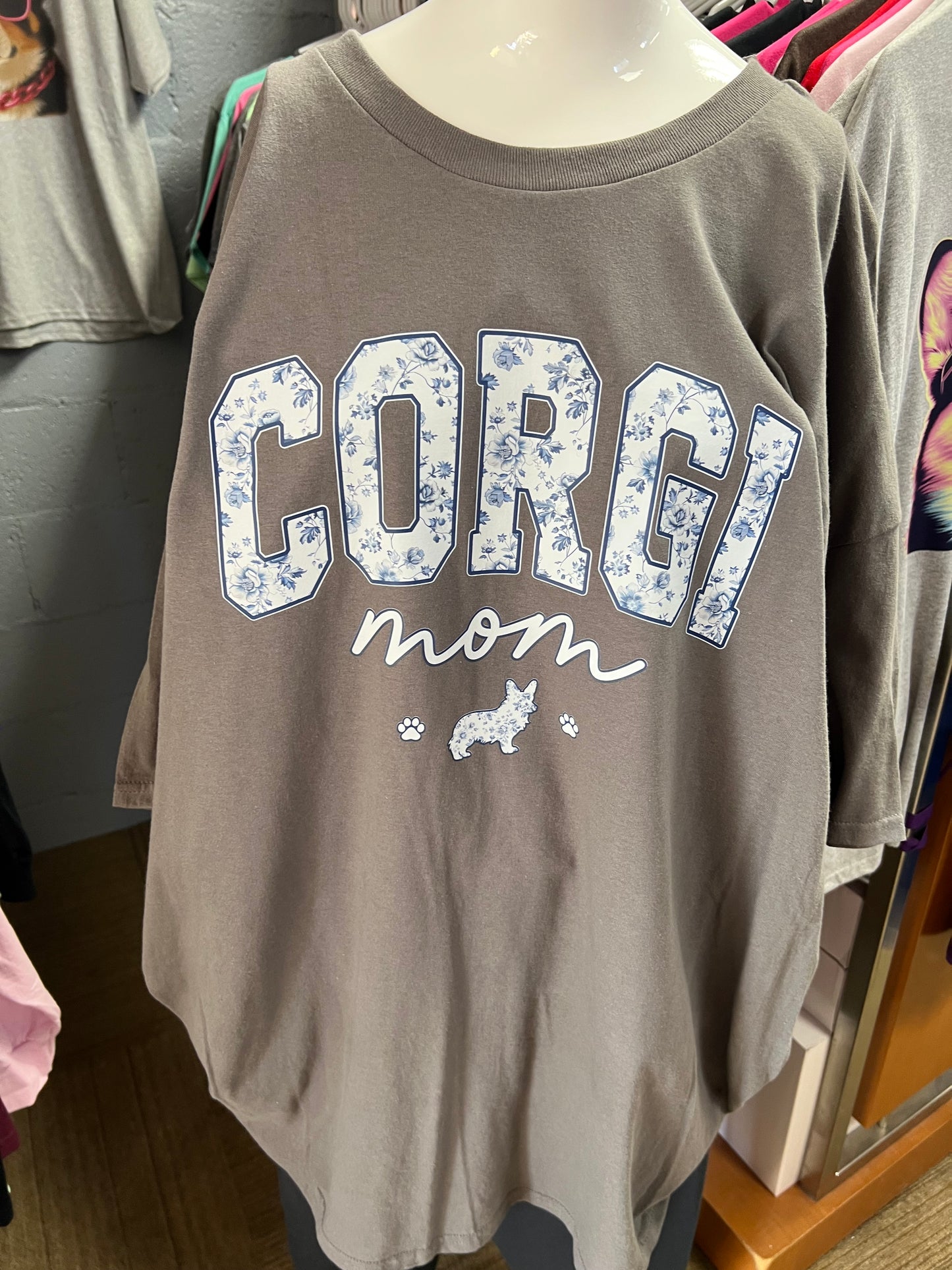 charcoal New unisex corgi