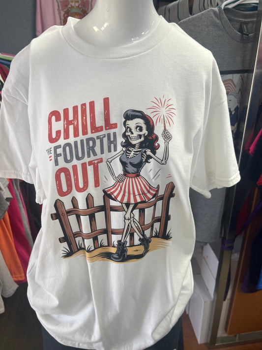 New unisex usa chill the fourth out ￼