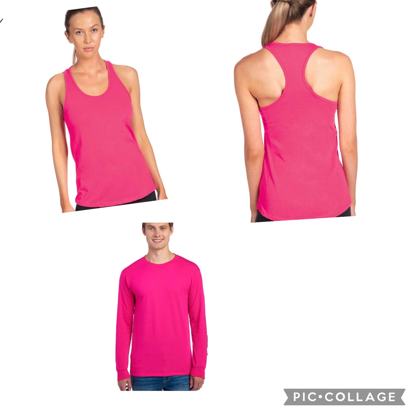 New unisex Face hot pink