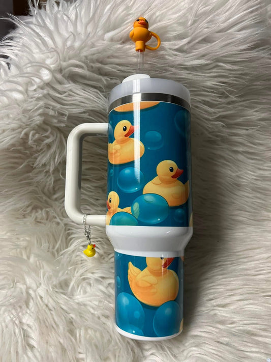 New. Duck themed 40 ounce Tumblr