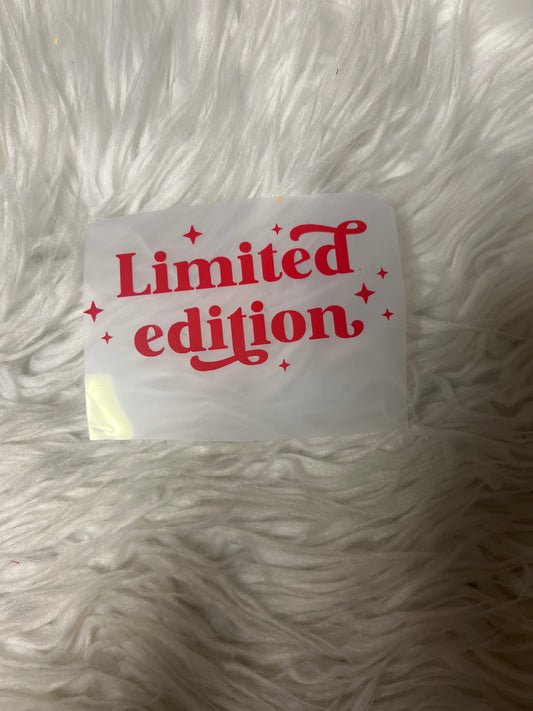 New car decal limited edition