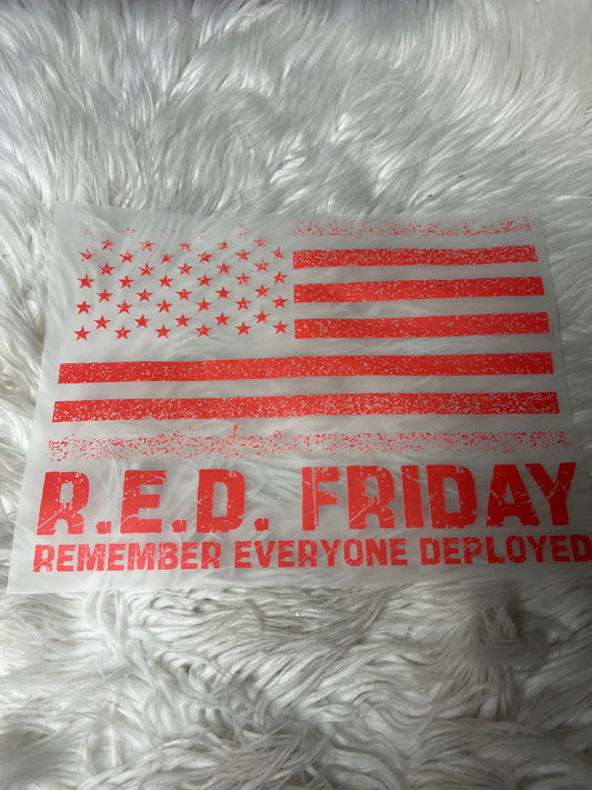 DTF  print red Friday