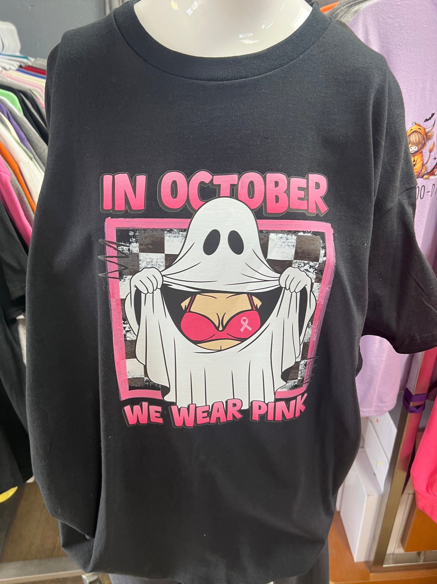 New unisex in October we were pink ￼
