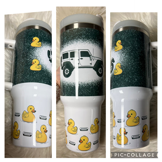 New. Duck themed 40 ounce Tumblr