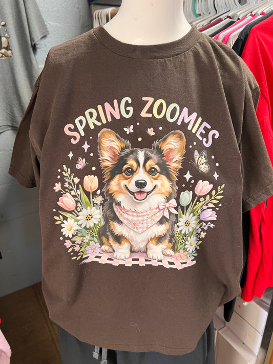 New  unisex  brown top corgi