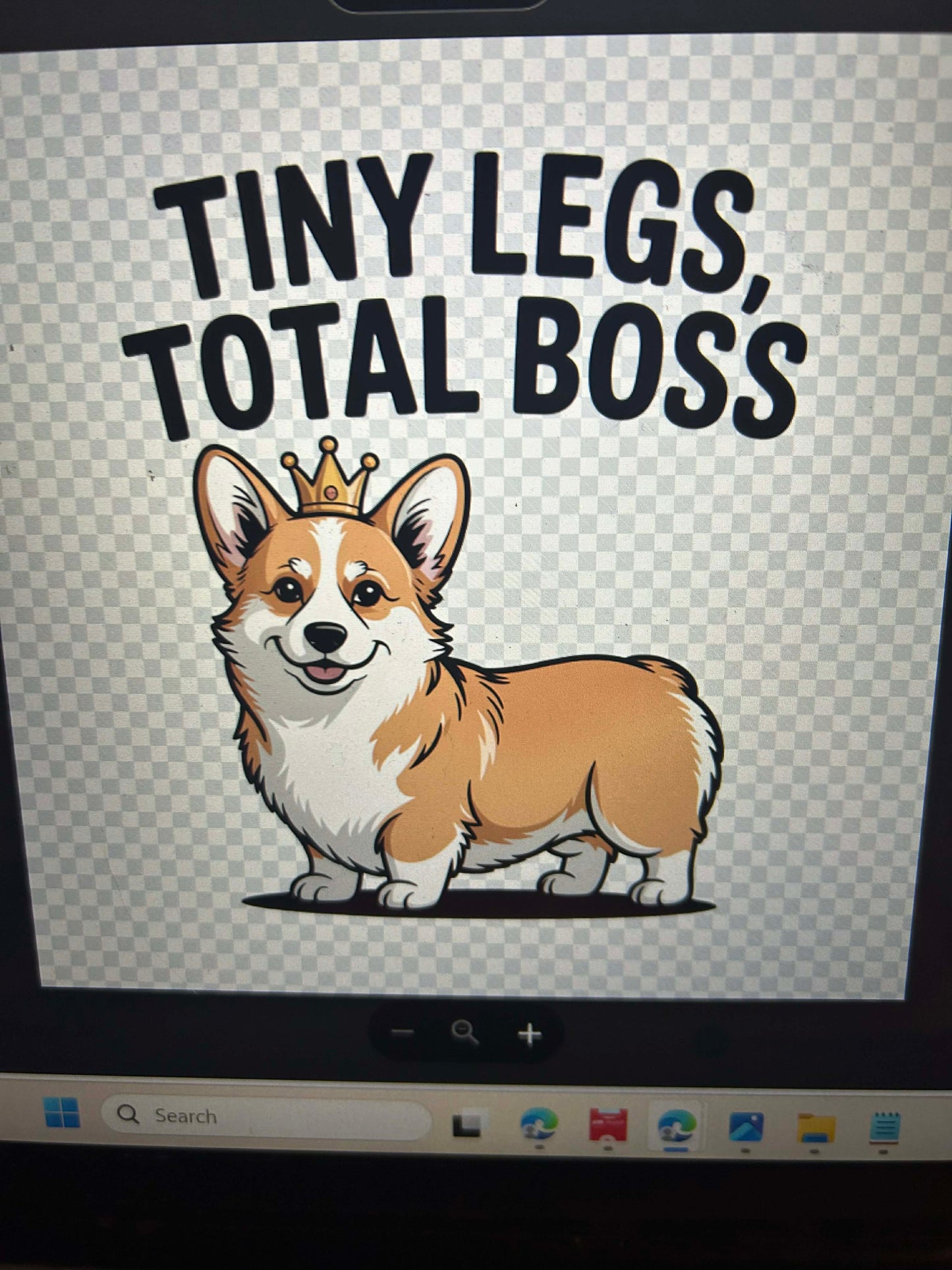 New DTF corgi