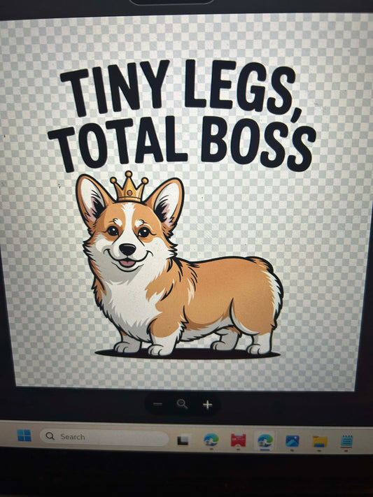 New DTF corgi