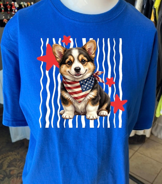 New youth unisex usa corgi