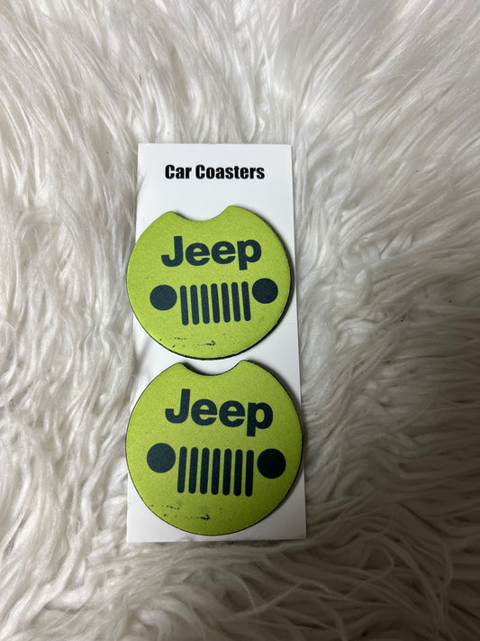 New car coasters  neon