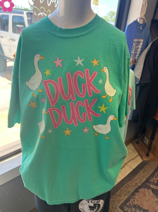 New  unisex T-shirt comfort color Brand duck duck