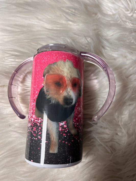 New 12 oz 2 in 1 cup missy (beautiful mess  mascot )