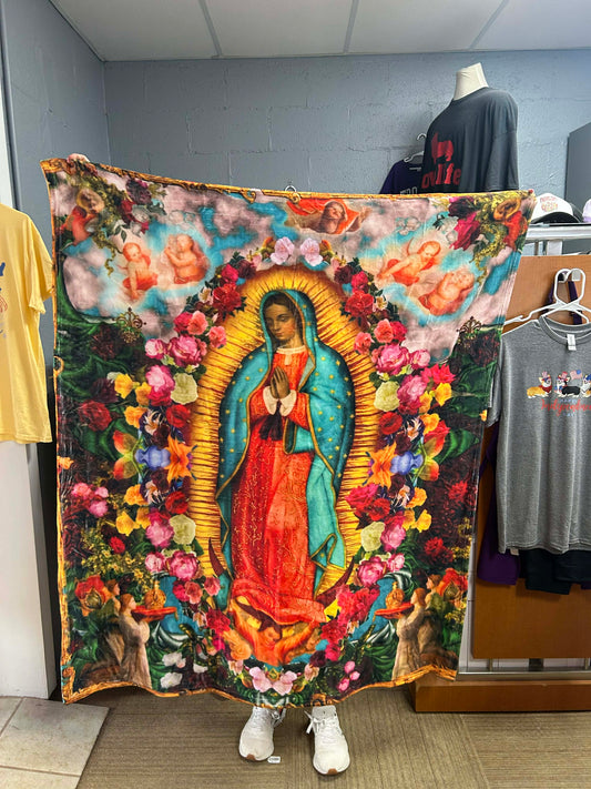 Brand new blanket 50“ x 60’’ Virgin Mary