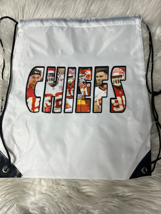 New Drawstring Backpack kc football
