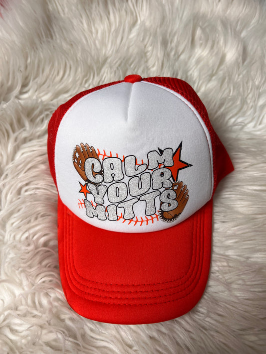New hat red calm, your mitts ￼ baseball ￼